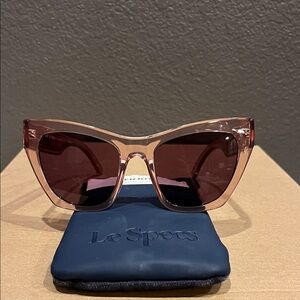 Le Specs Pink Cat-Eye Sunglasses